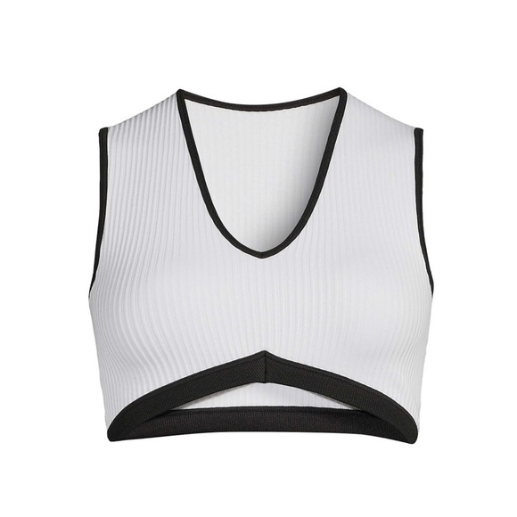 Juniors' Seamless Retro Plunge Bralette / Crop Size XXXL - Picture 3 of 9